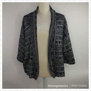 Cultural Design Imprint Cardigan